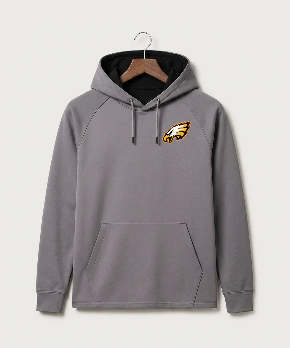 Dover-Eyota High School Football (Boys) - Gray Hoodie - Left Chest