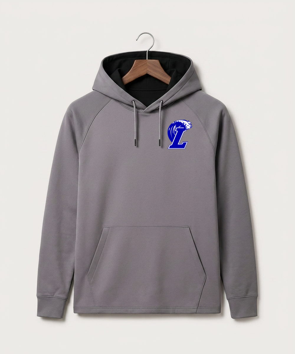 Lakeview High School Football (Boys) - Gray Hoodie - Left Chest
