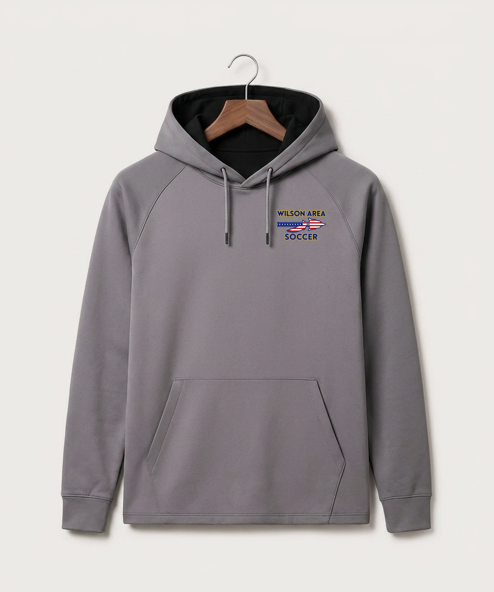 Wilson Area School Soccer Soccer - Gray Hoodie - Left Chest