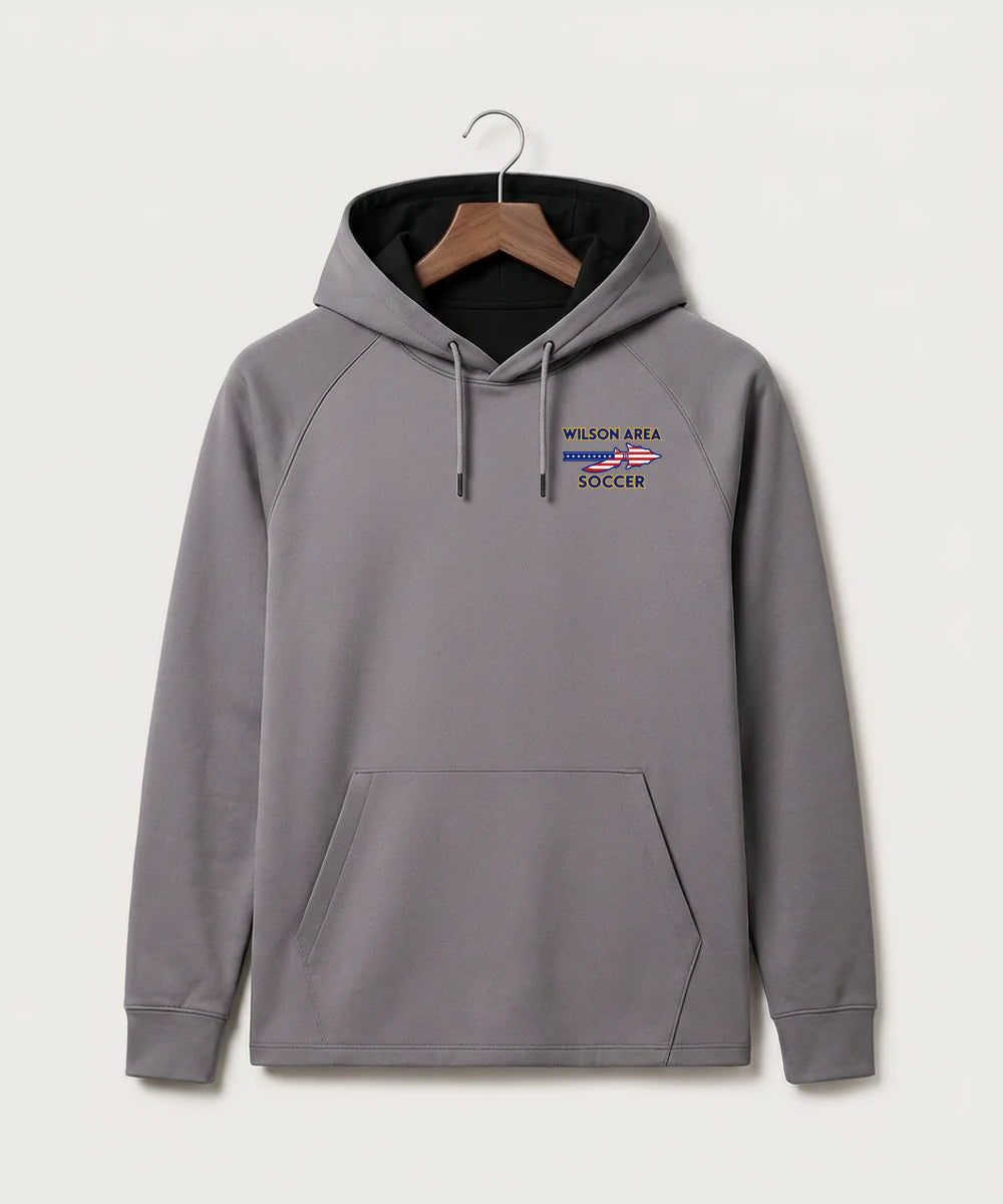 Wilson Area School Soccer Soccer - Gray Hoodie - Left Chest