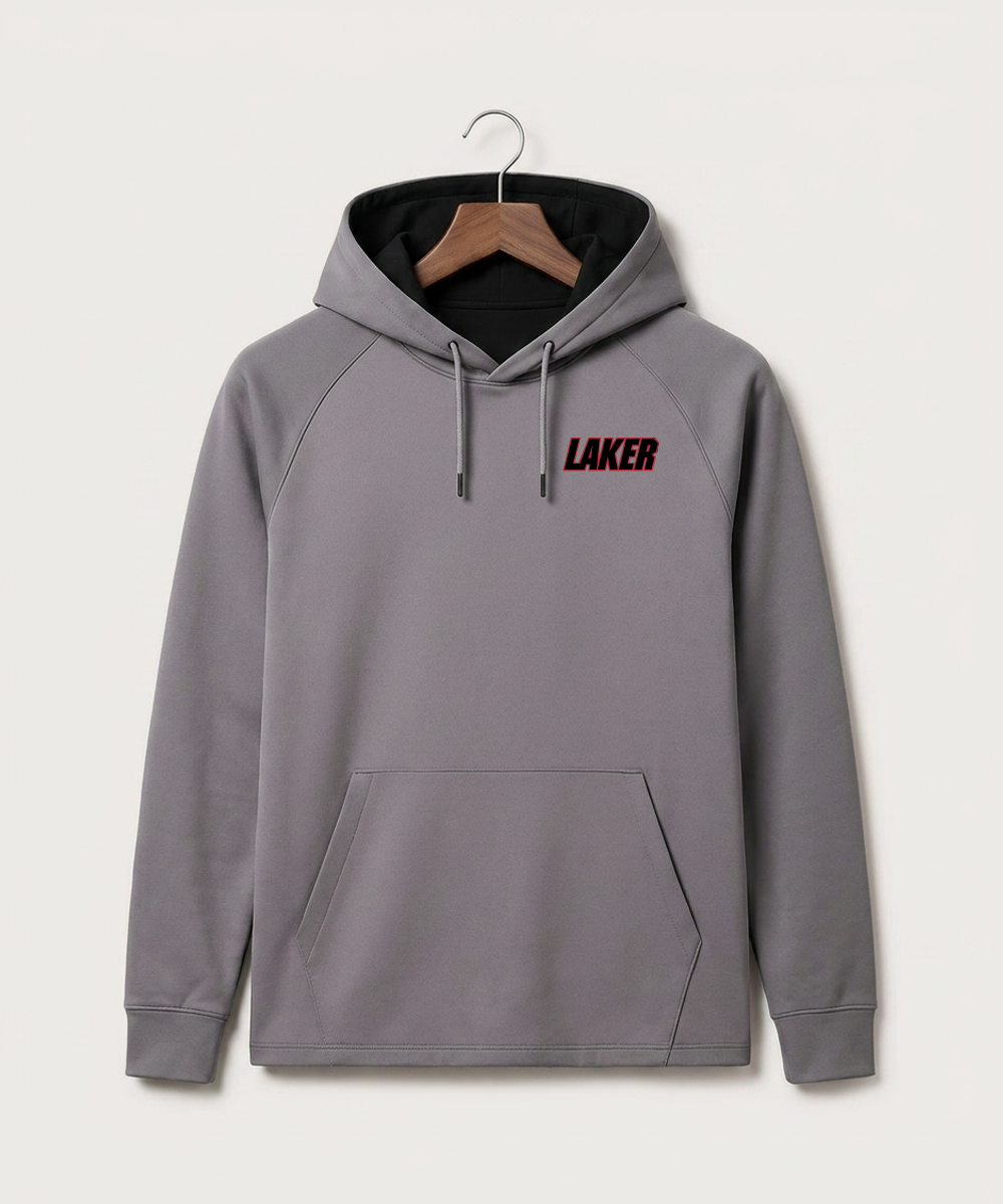 Detroit Lakes Community High School Football (Boys) - Gray Hoodie - Left Chest