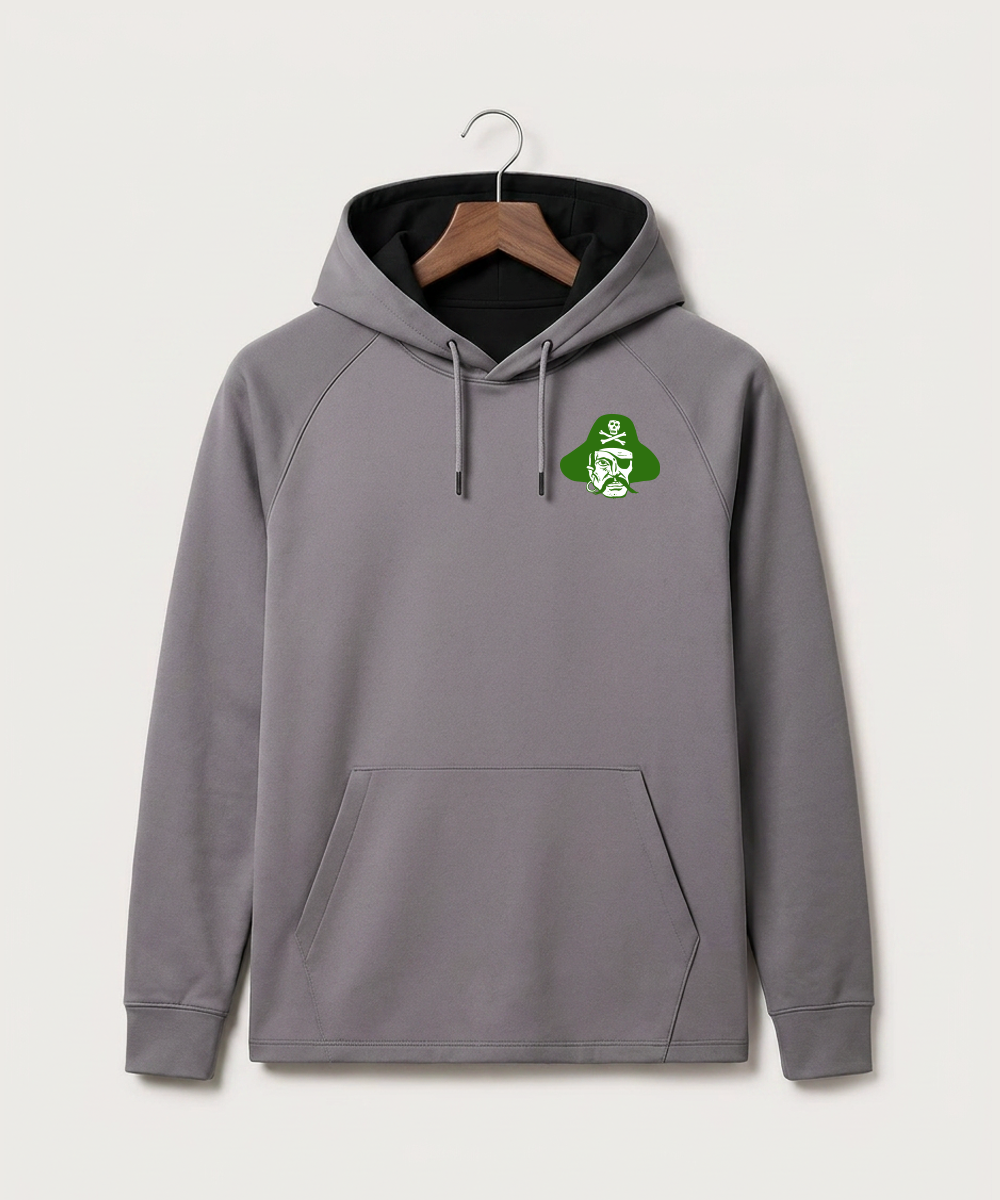 Verndale High School Football (Boys) - Gray Hoodie - Left Chest