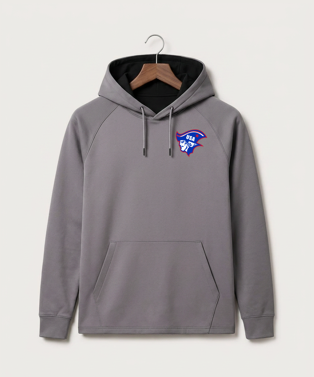 Upsala High School Football (Boys) - Gray Hoodie - Left Chest