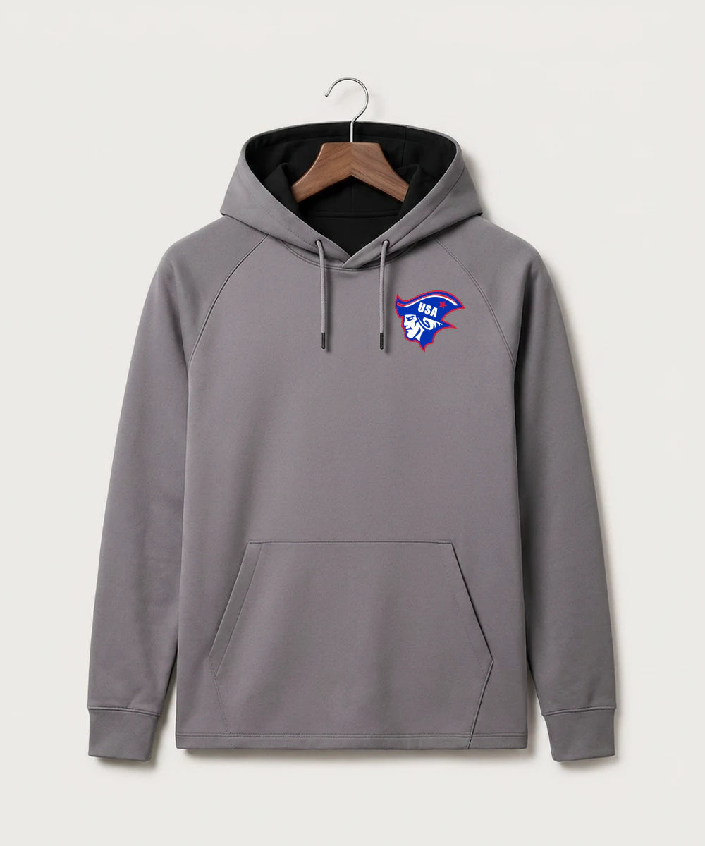 Upsala High School Football (Boys) - Gray Hoodie - Left Chest