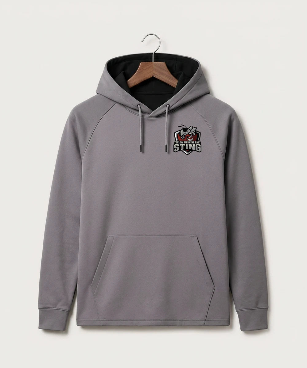 Yellow Medicine East High School Football (Boys) - Gray Hoodie - Left Chest