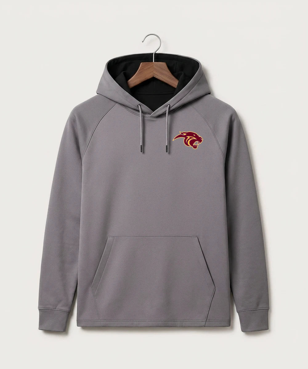 Pine Island High School Football (Boys) - Gray Hoodie - Left Chest