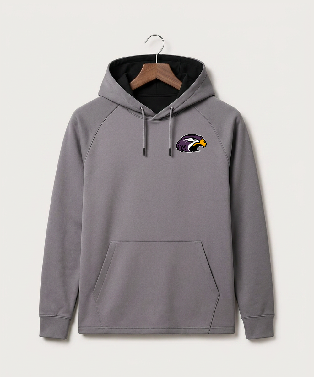 Montevideo High School Football (Boys) - Gray Hoodie - Left Chest