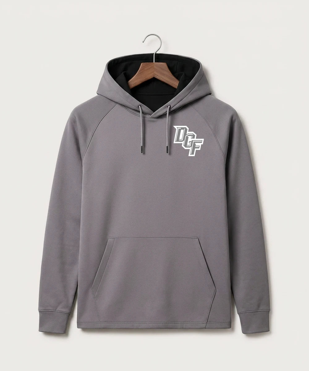 DGF High School Football (Boys) - Gray Hoodie - Left Chest