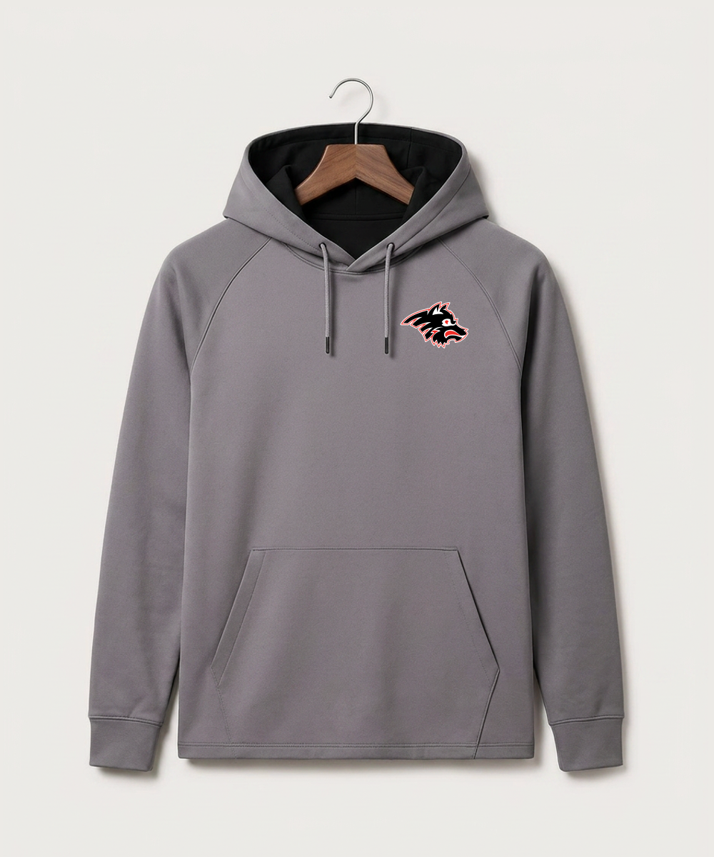 Milaca High School Football (Boys) - Gray Hoodie - Left Chest
