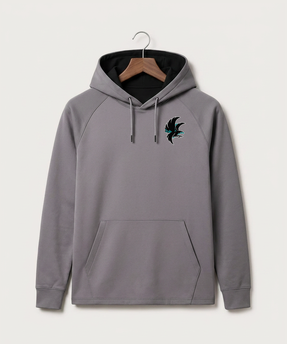 Alden-Conger-Glenville Emmons High School Football (Boys) - Gray Hoodie - Left Chest