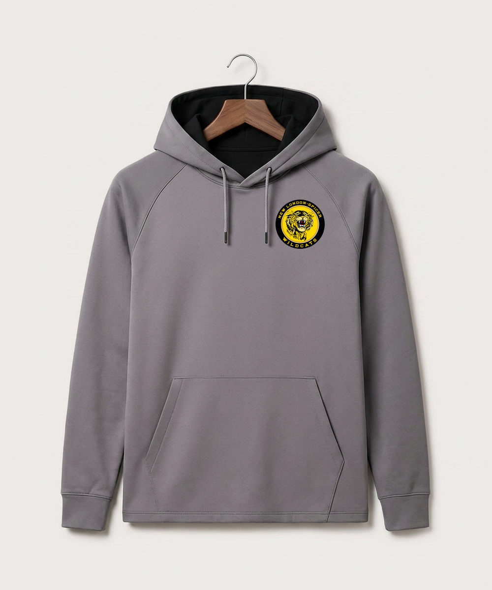 New London Spicer High School Football (Boys) - Gray Hoodie - Left Chest