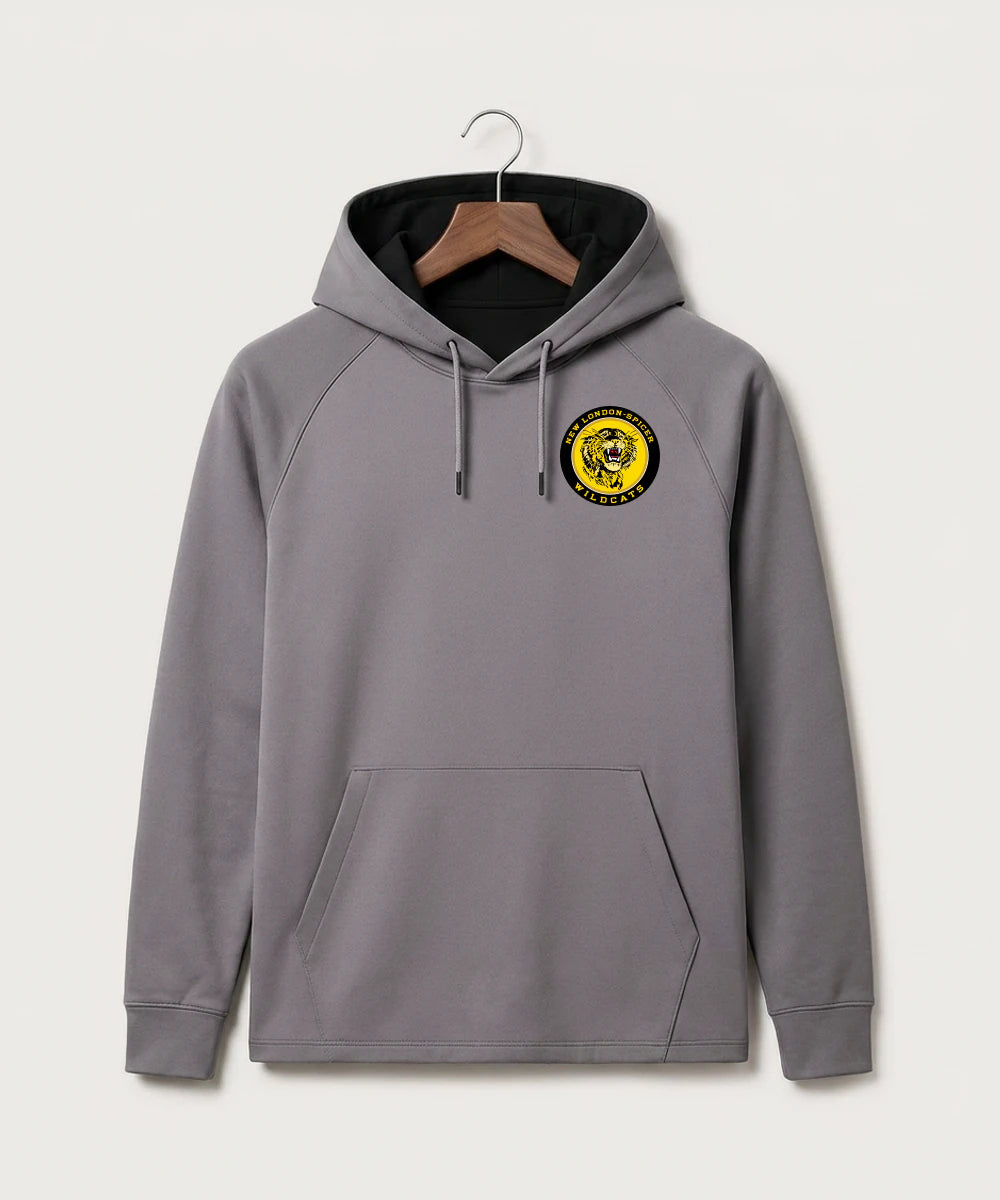 New London Spicer High School Football (Boys) - Gray Hoodie - Left Chest