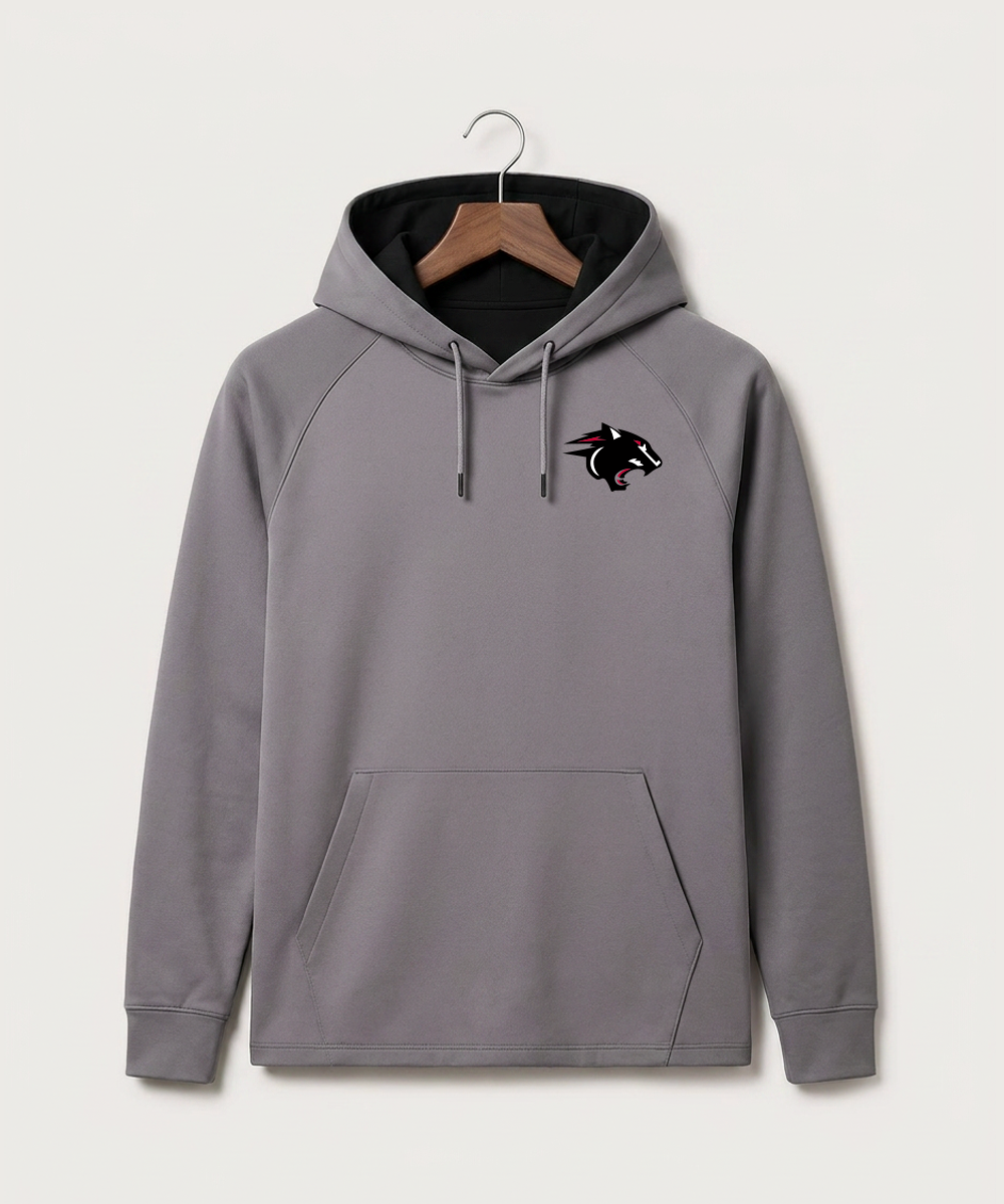Nrheg Panthers High School Football (Boys) - Gray Hoodie - Left Chest