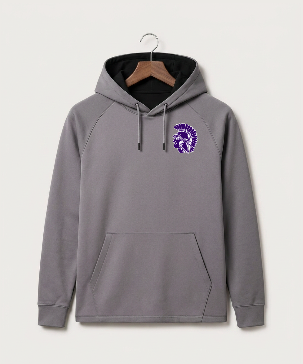 Barnesville High School Football (Boys) - Gray Hoodie - Left Chest