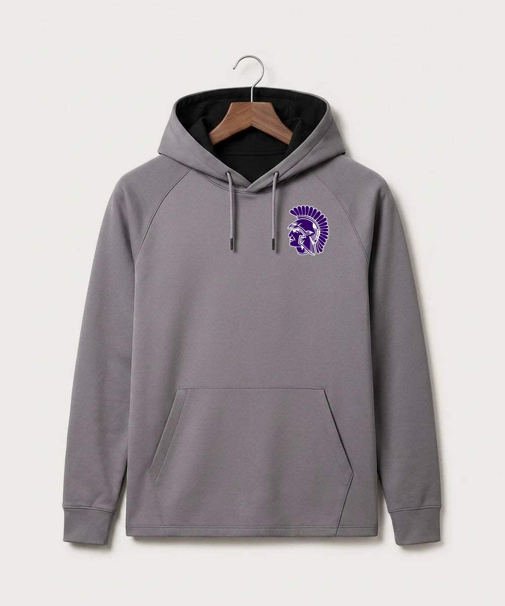 Barnesville High School Football (Boys) - Gray Hoodie - Left Chest