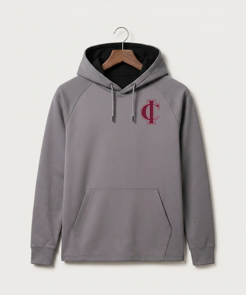 Crosby Ironton High School Football (Boys) - Gray Hoodie - Left Chest