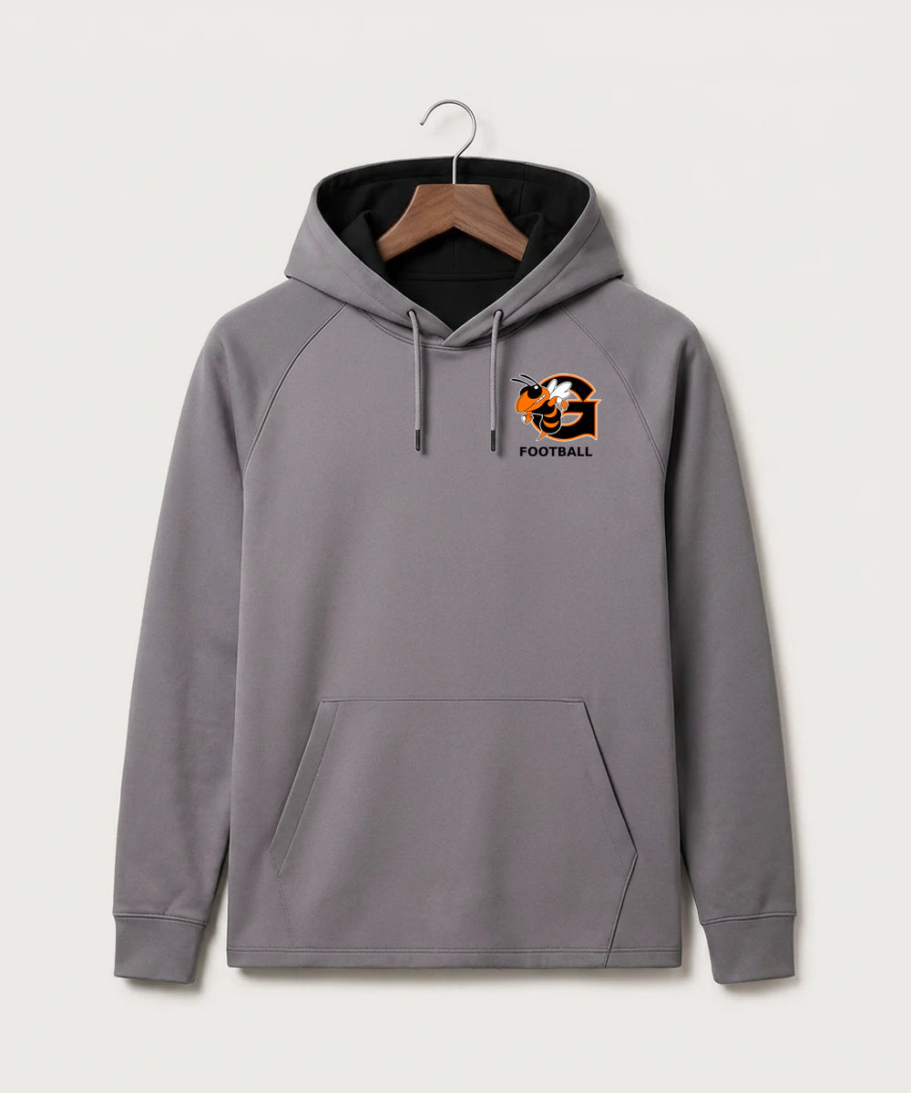 Giltner High School Football - Gray Hoodie - Left Chest