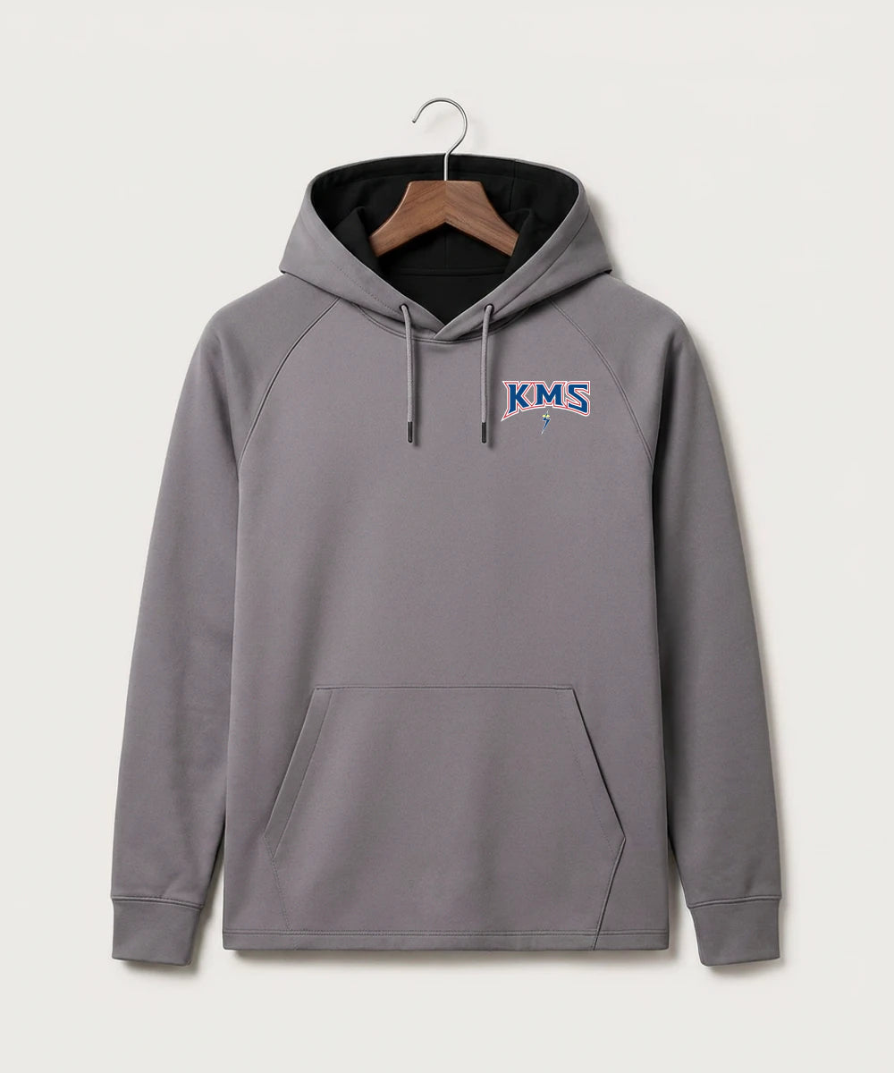 Kerkhoven-Murdock-Sunburg High School Football (Boys) - Gray Hoodie - Left Chest