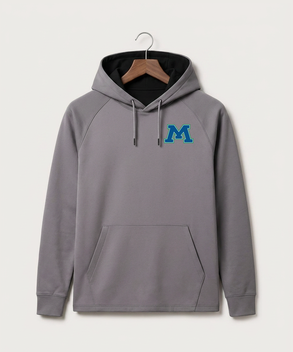 Minnewaska Area High School Football (Boys) - Gray Hoodie - Left Chest