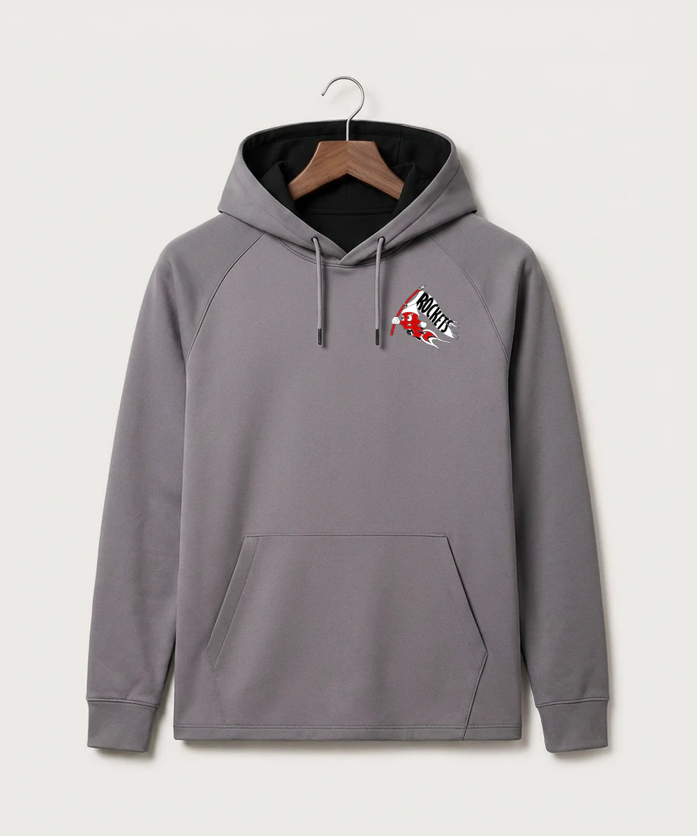 John Marshall High School Swim Dive Girls - Gray Hoodie - Left Chest
