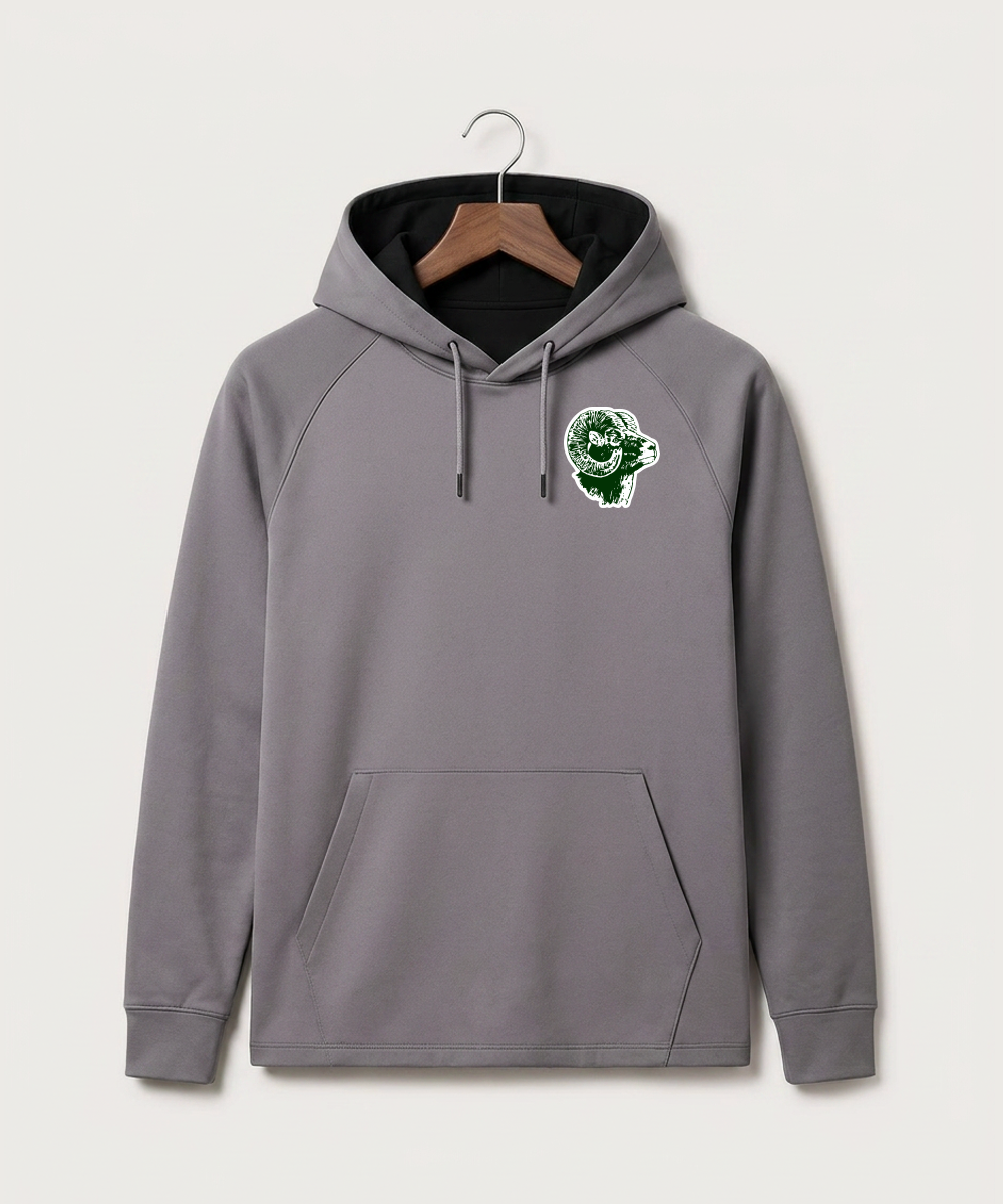 Roseau High School Football (Boys) - Gray Hoodie - Left Chest