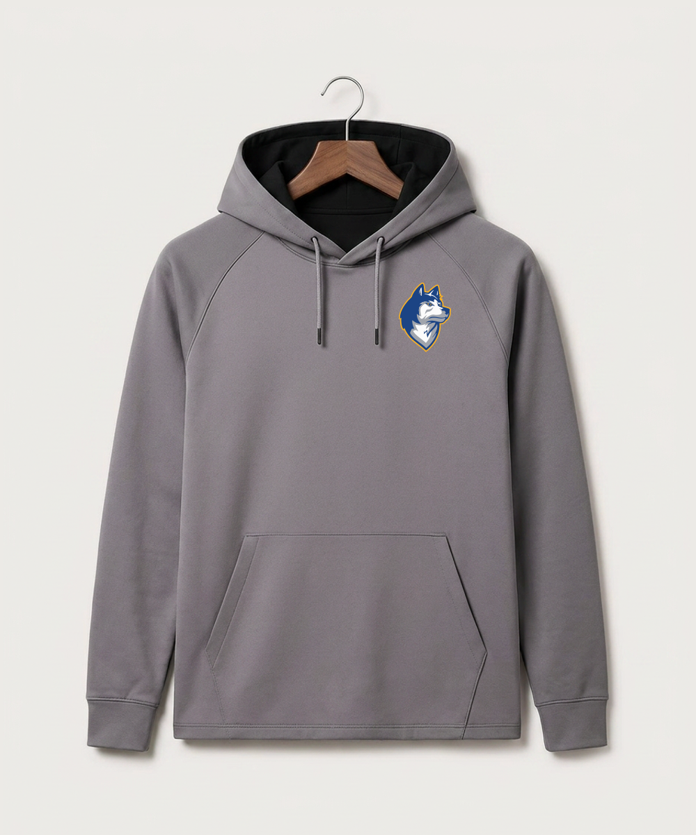 Bigfork Senior High School Football (Boys) - Gray Hoodie - Left Chest