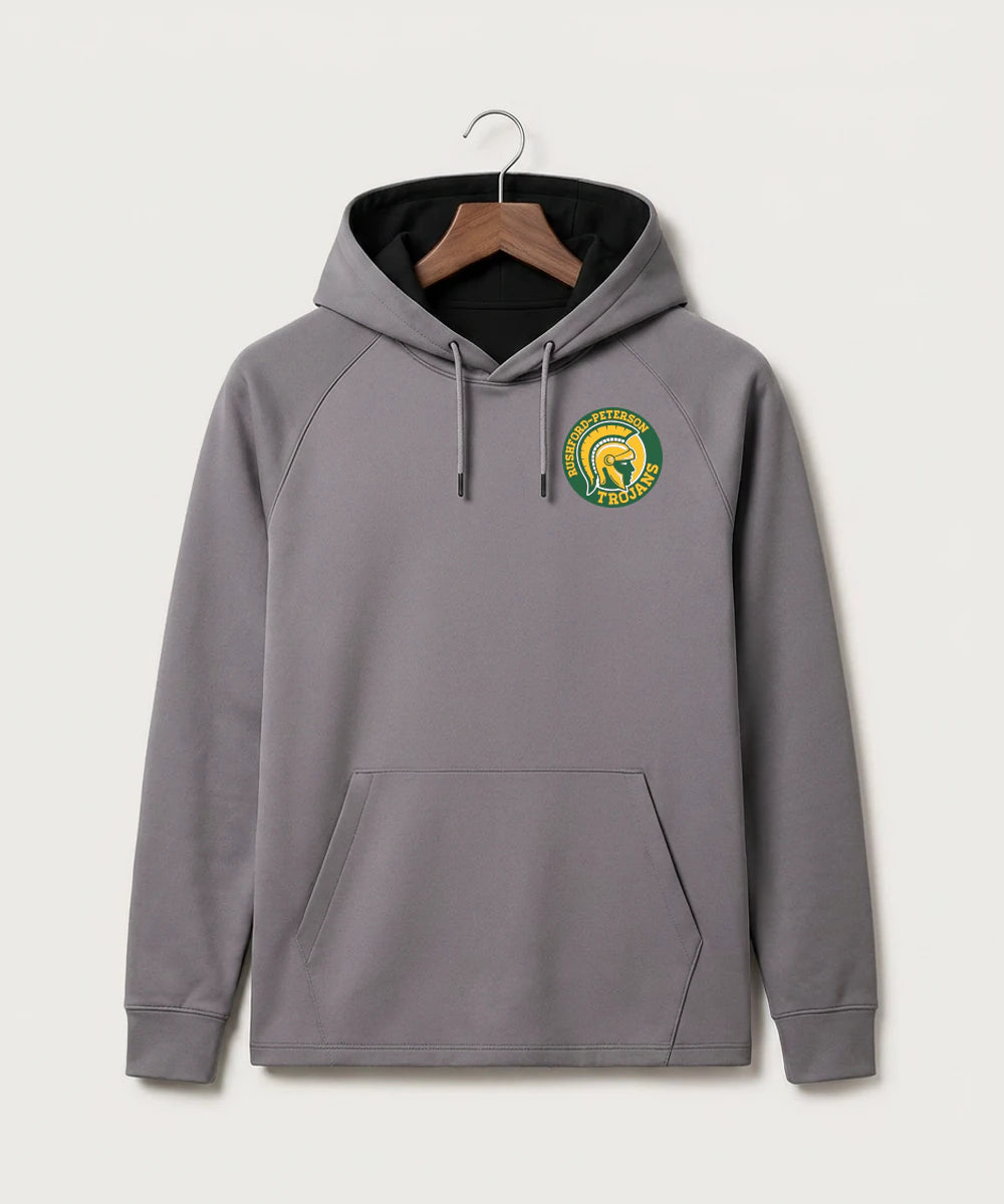 Rushford Peterson High School Football (Boys) - Gray Hoodie - Left Chest