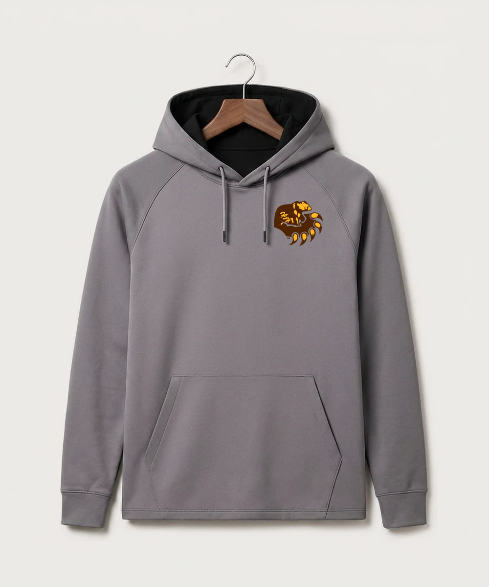 Fargo South High School Volleyball (Girls) - Gray Hoodie - Left Chest