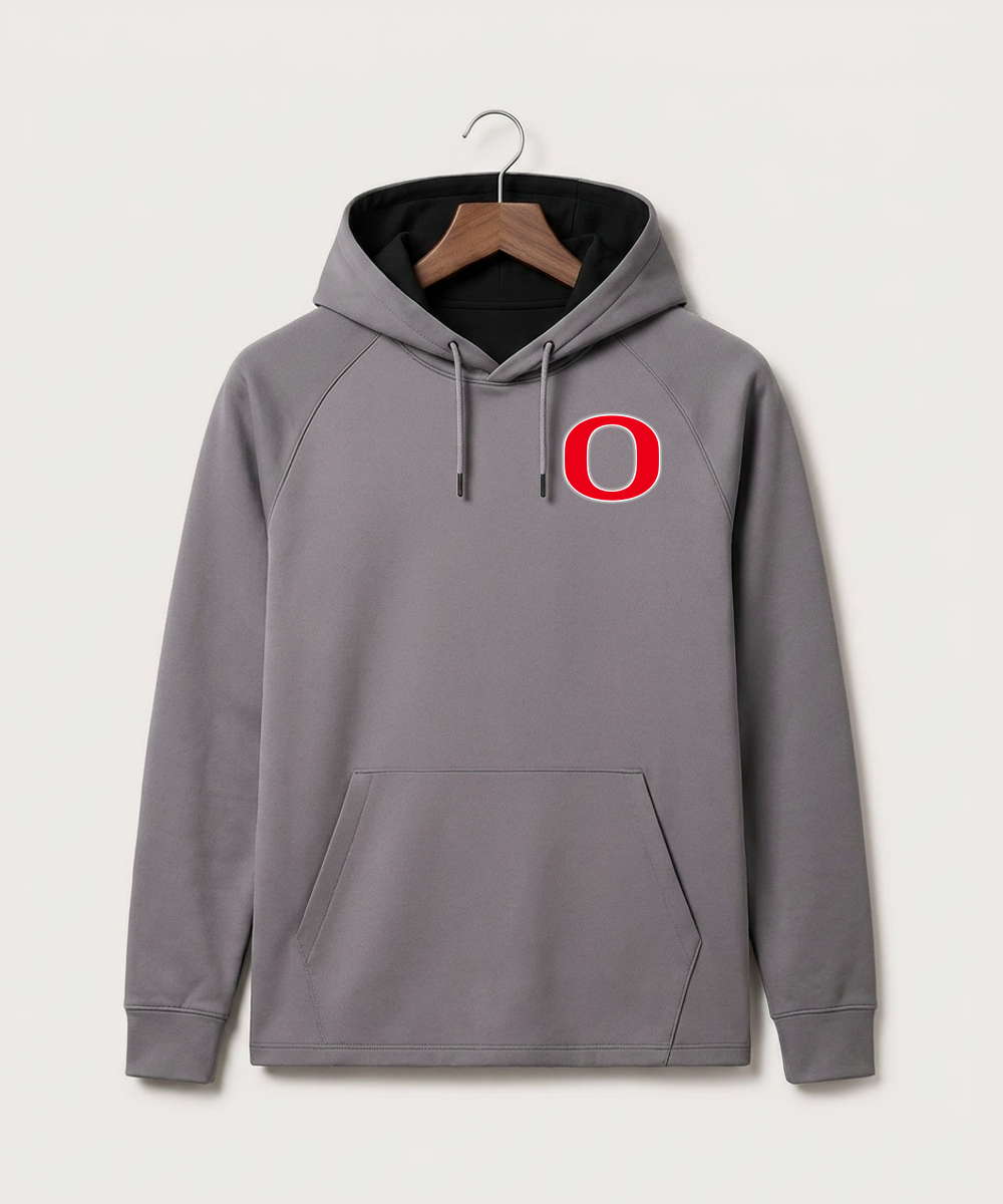 Osakis High School Athletics Coed - Gray Hoodie - Left Chest