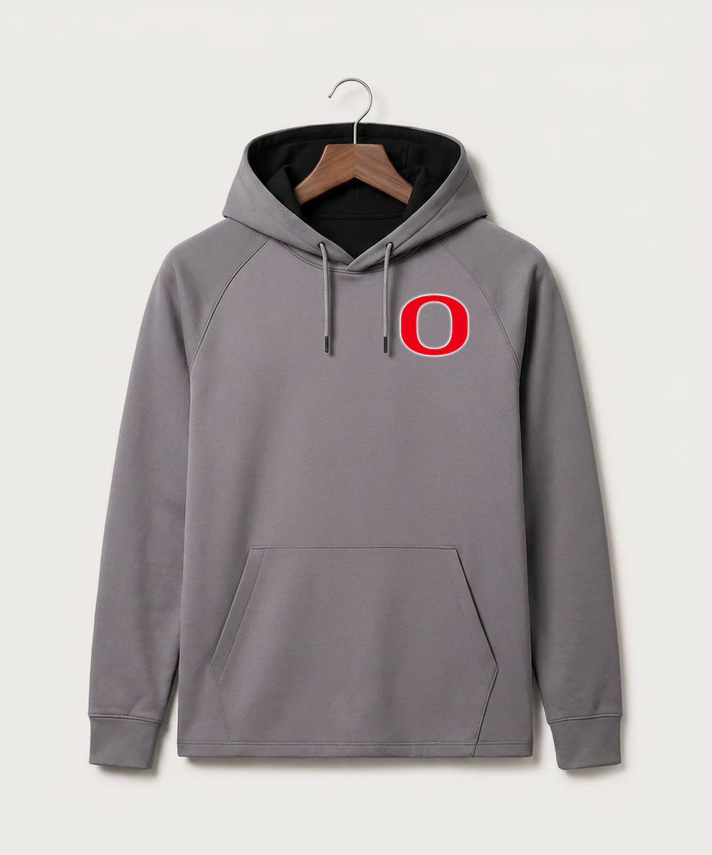 Osakis High School Athletics Coed - Gray Hoodie - Left Chest