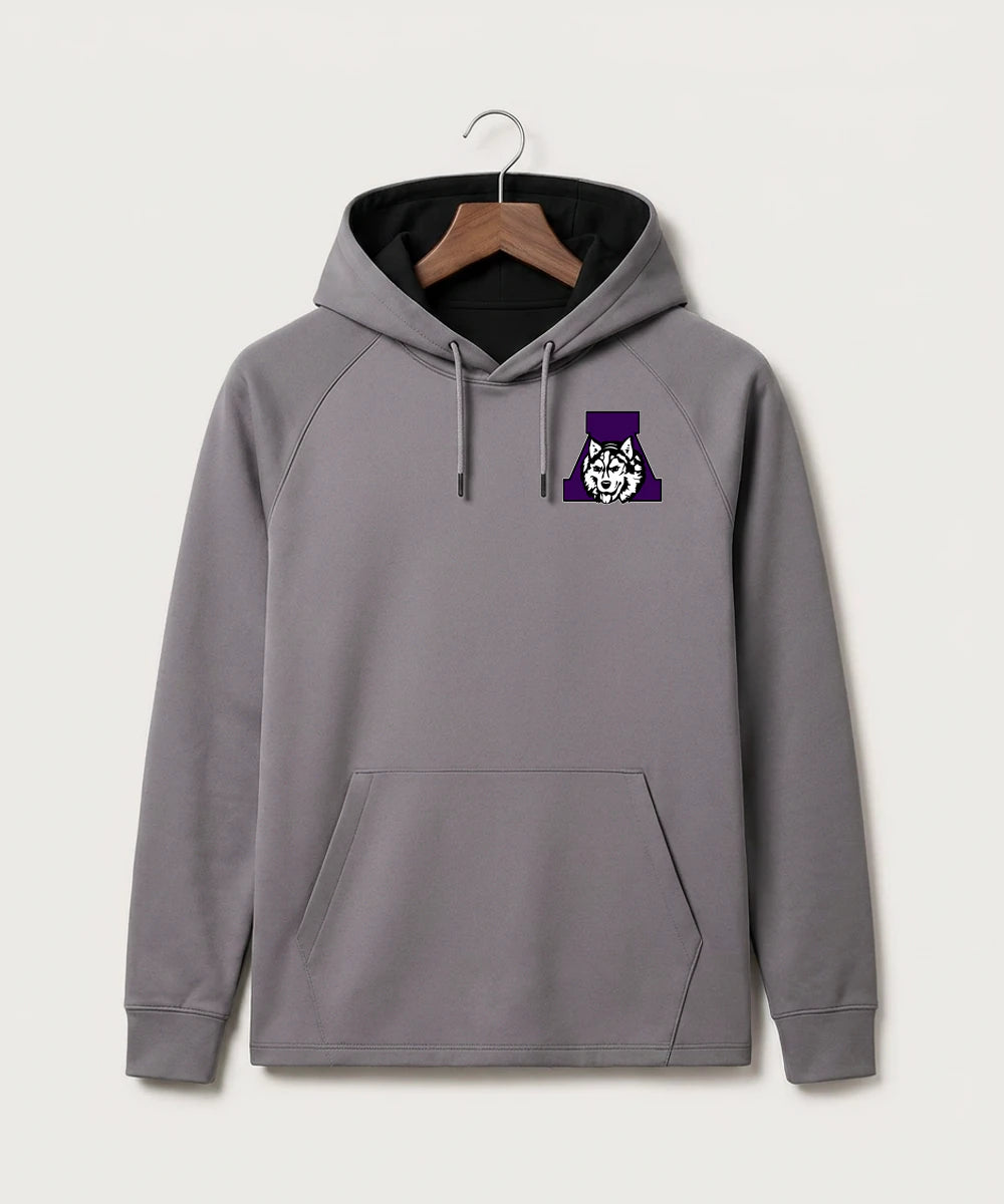 Albany High School Football (Boys) - Gray Hoodie - Left Chest