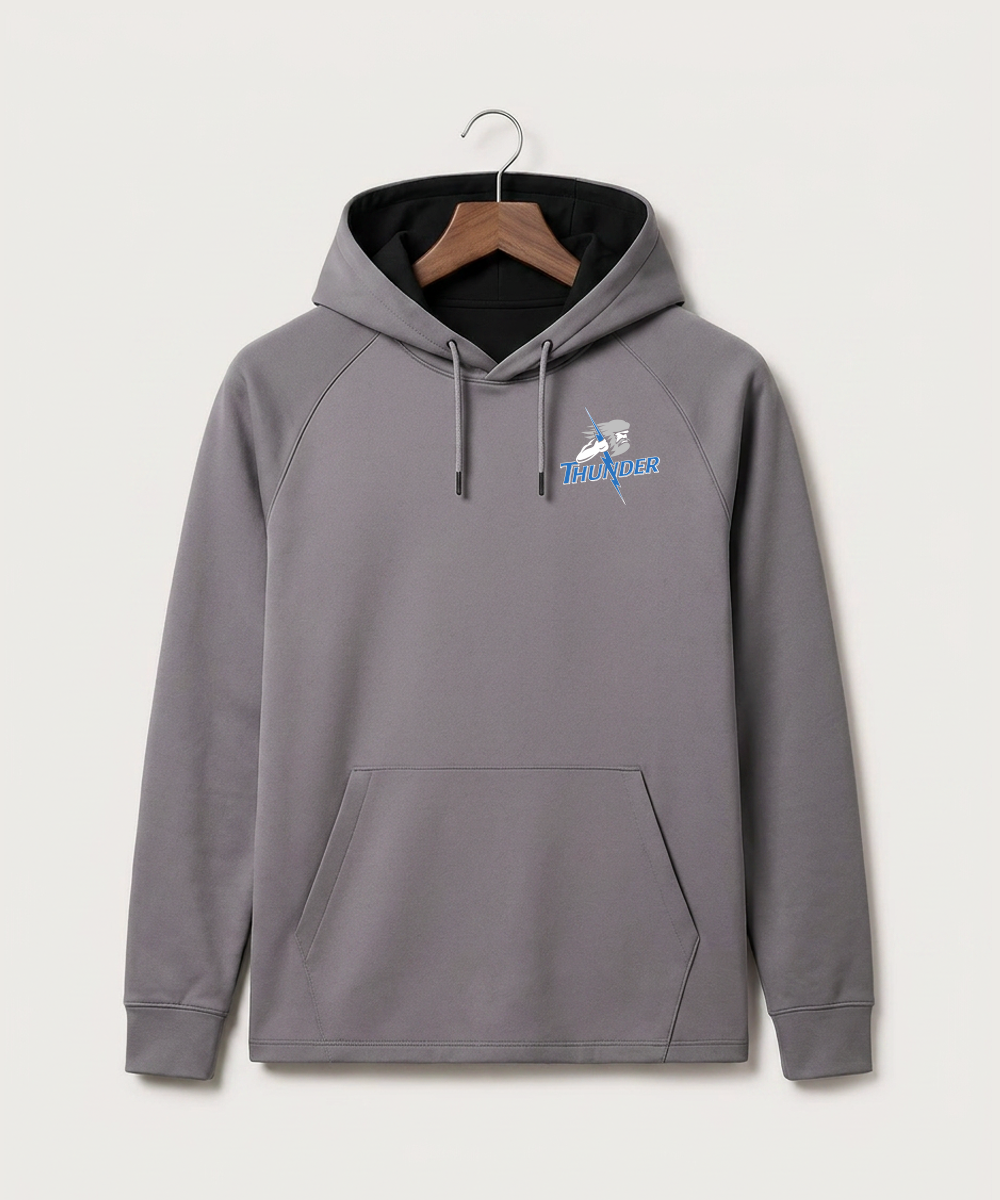 Long Prairie Grey Eagle High School Football (Boys) - Gray Hoodie - Left Chest