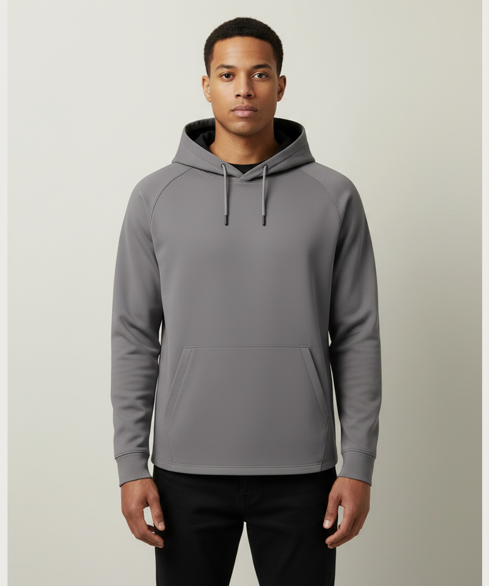 Ashwaubenon High School Football (Boys) - Gray Hoodie - Full Front (model)