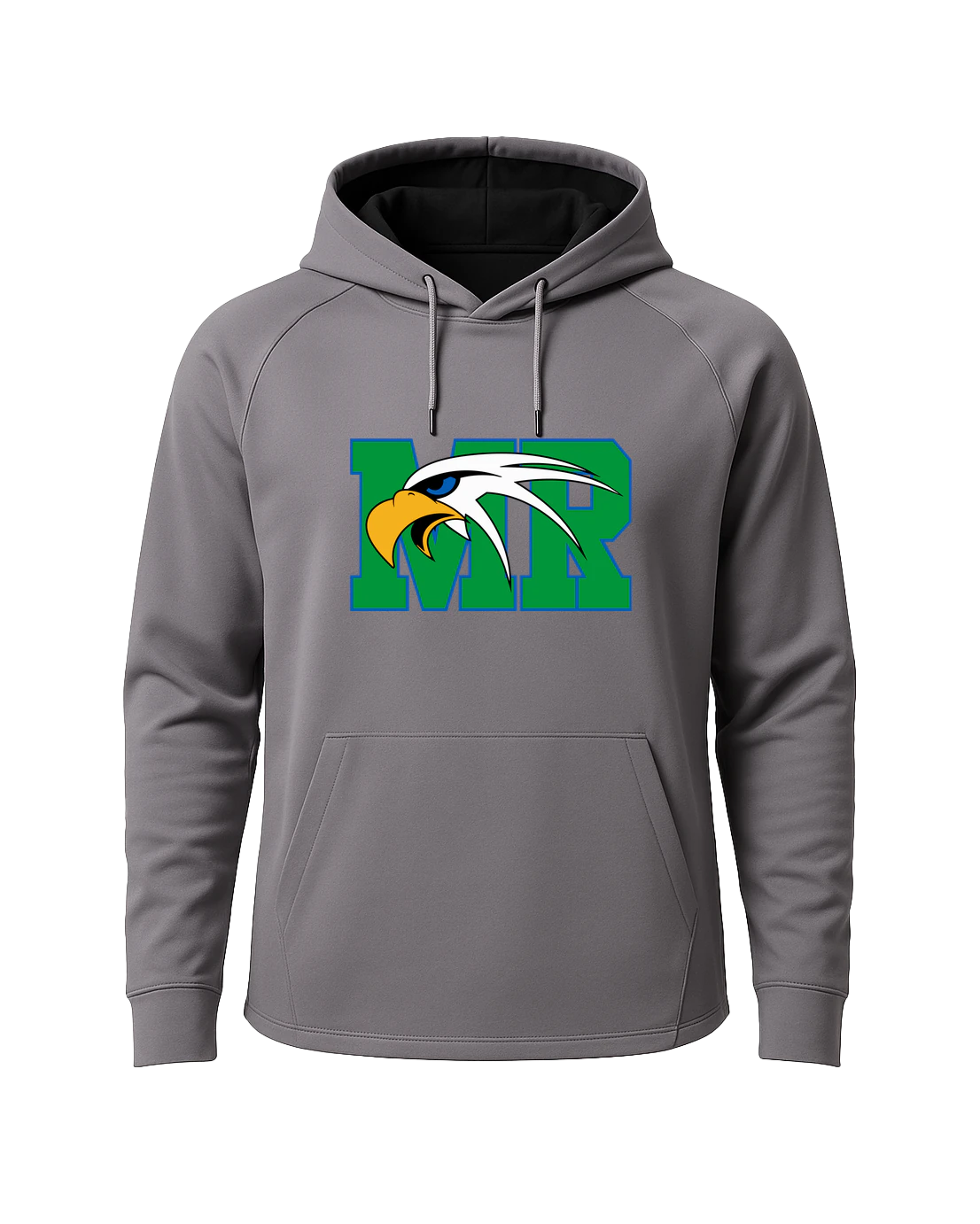 Maple River High School hockey_boys - Gray Hoodie - Full Front