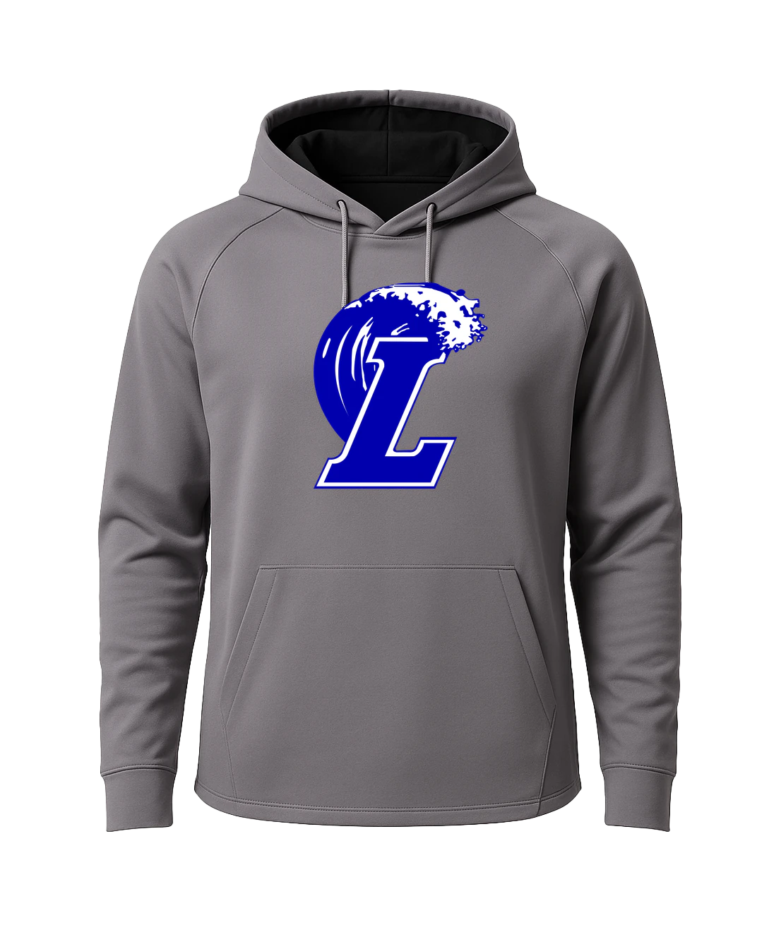 Lakeview Football - Gray Hoodie - Full Front