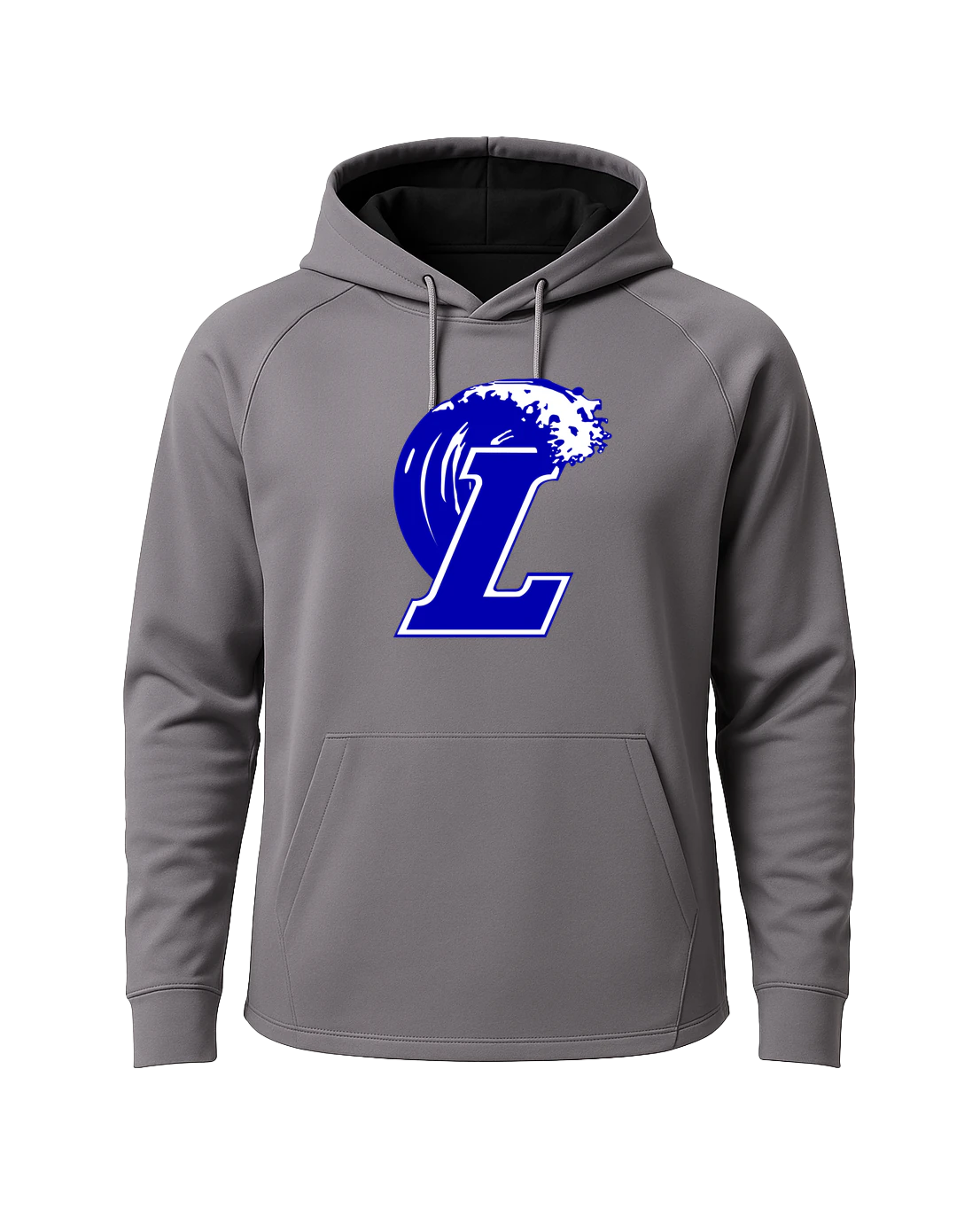 Lakeview Football - Gray Hoodie - Full Front
