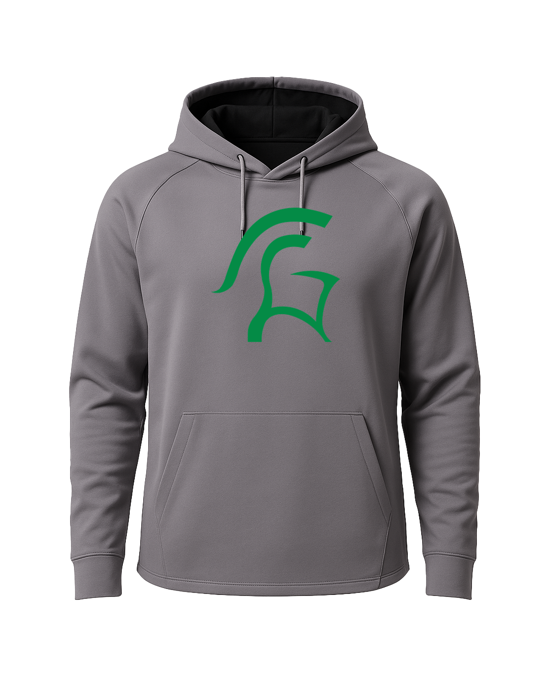 La Crescent-Hokah Football - Gray Hoodie - Full Front