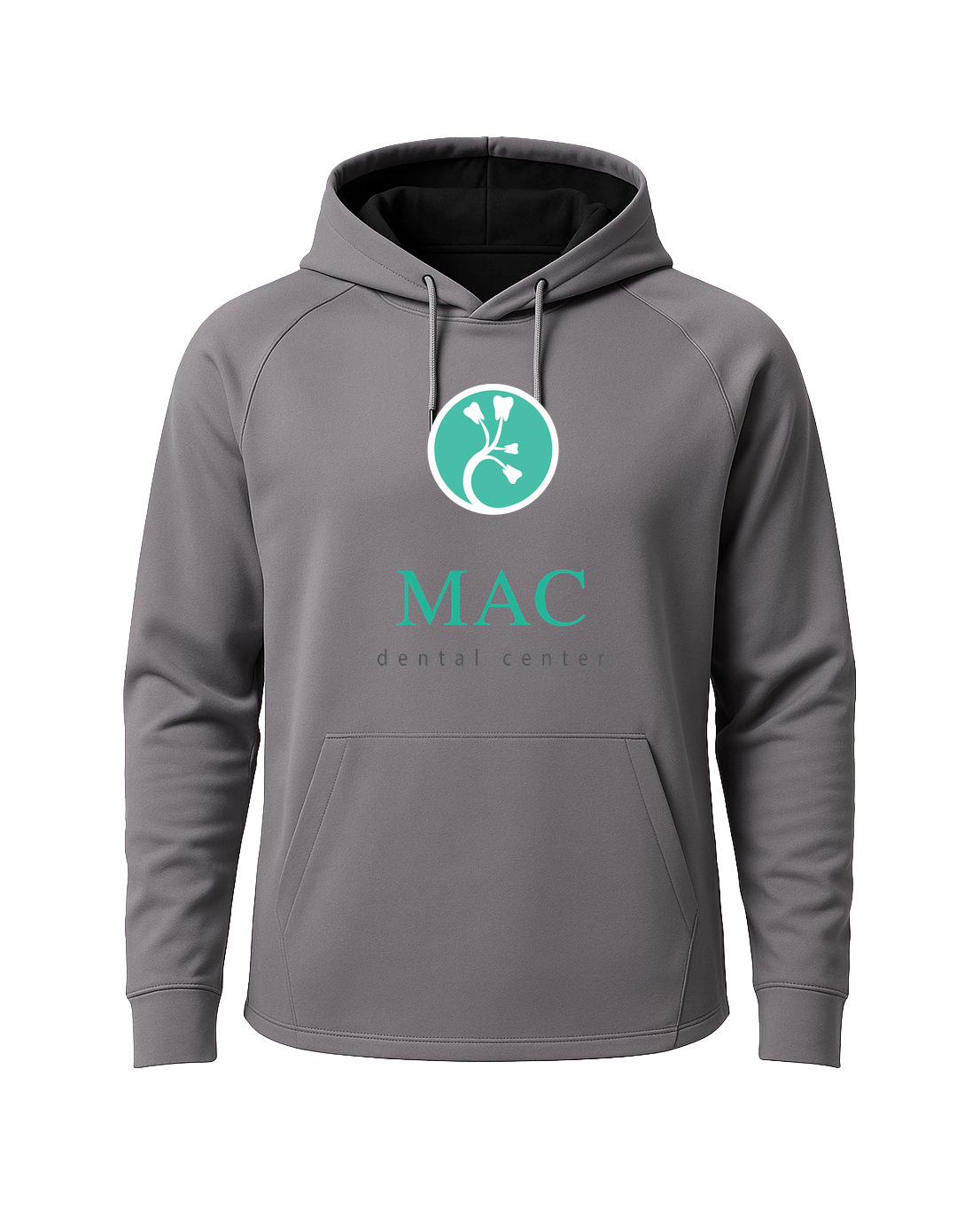 Mac Dental Football - Gray Hoodie - Full Front