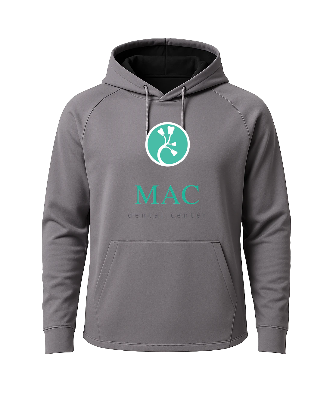 Mac Dental Football - Gray Hoodie - Full Front