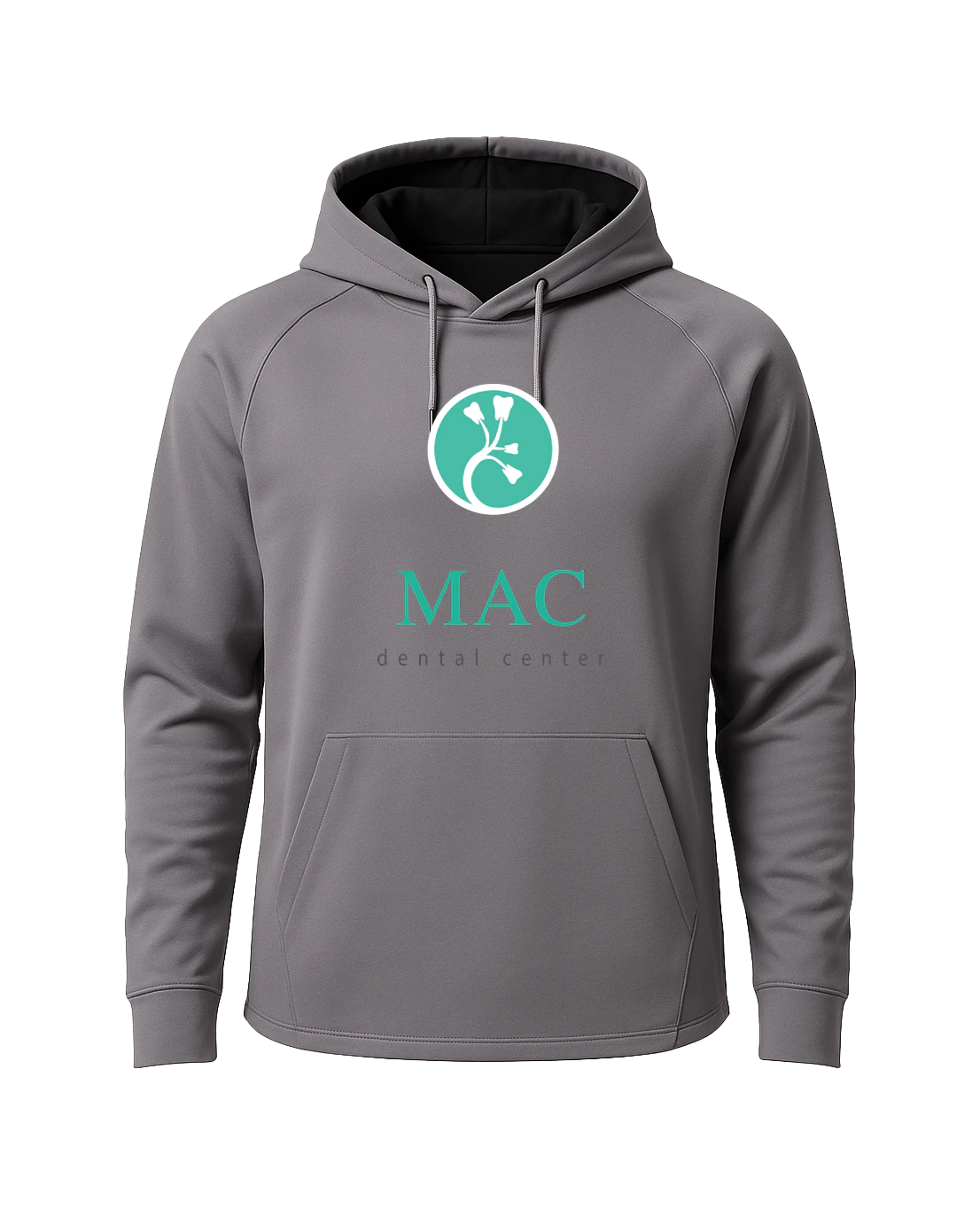 Mac Dental Football - Gray Hoodie - Full Front
