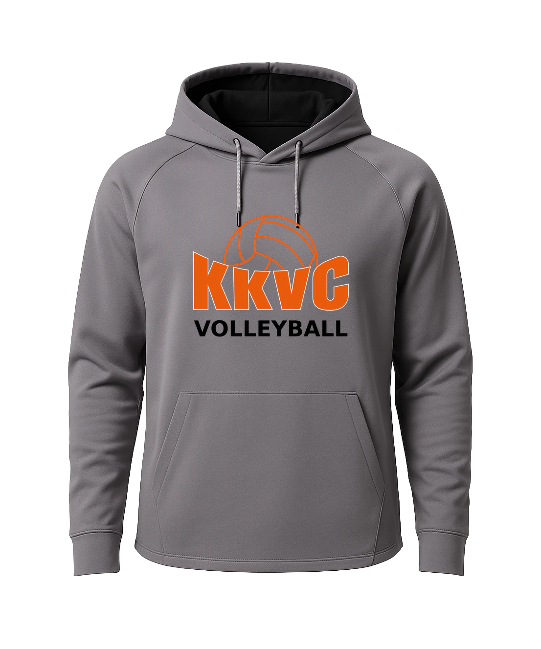 KVCC Volleyball - Gray Hoodie - Full Front
