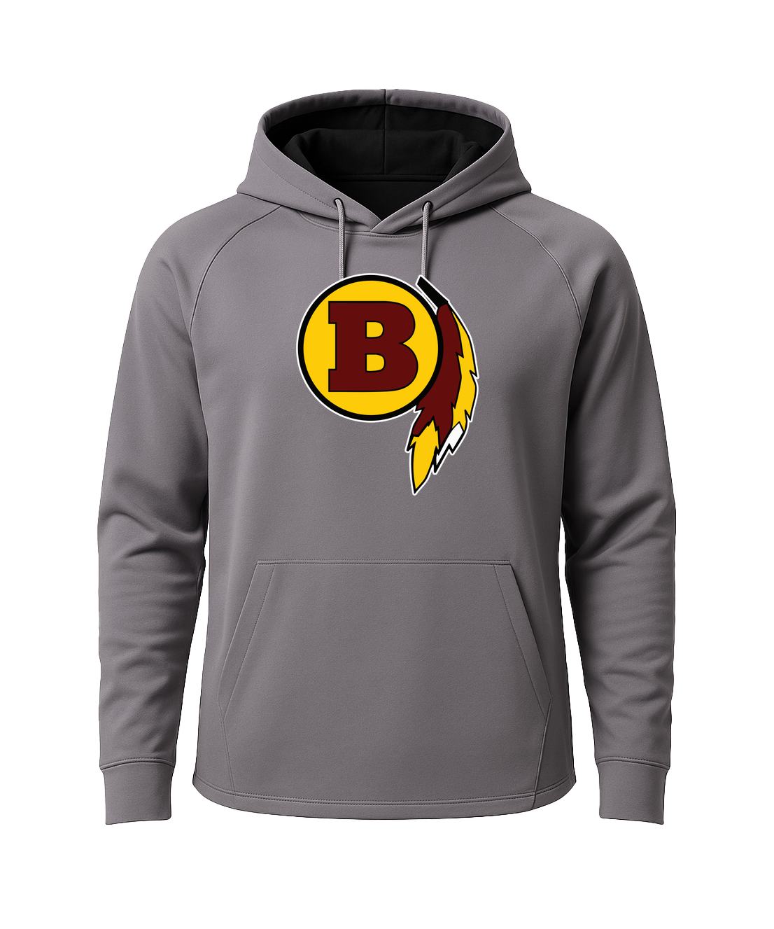 Benson Football - Gray Hoodie - Full Front