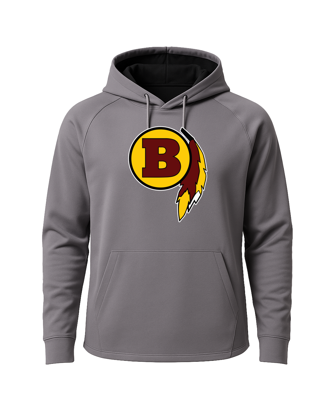 Benson Football - Gray Hoodie - Full Front