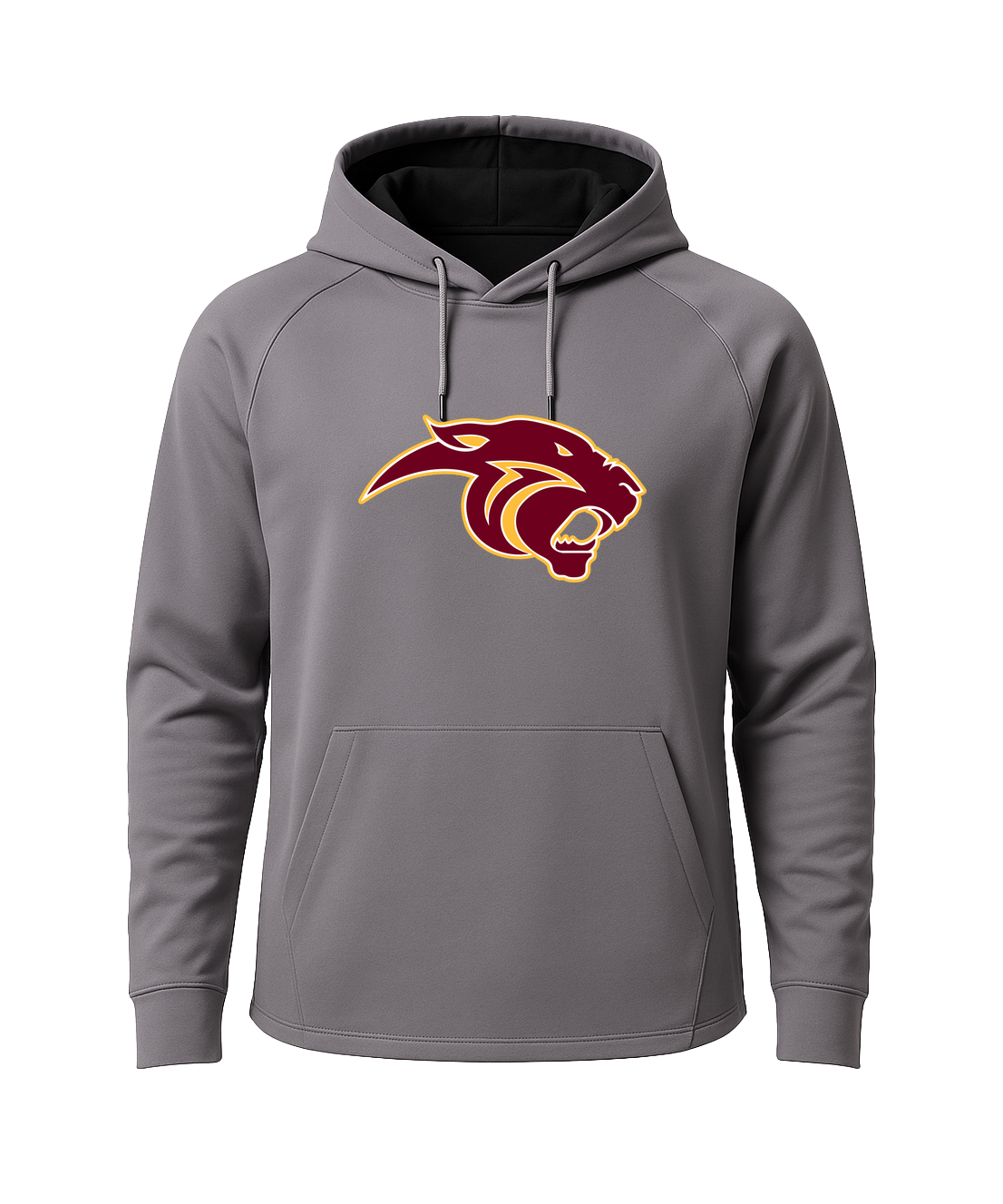 Pine Island Football - Gray Hoodie - Full Front