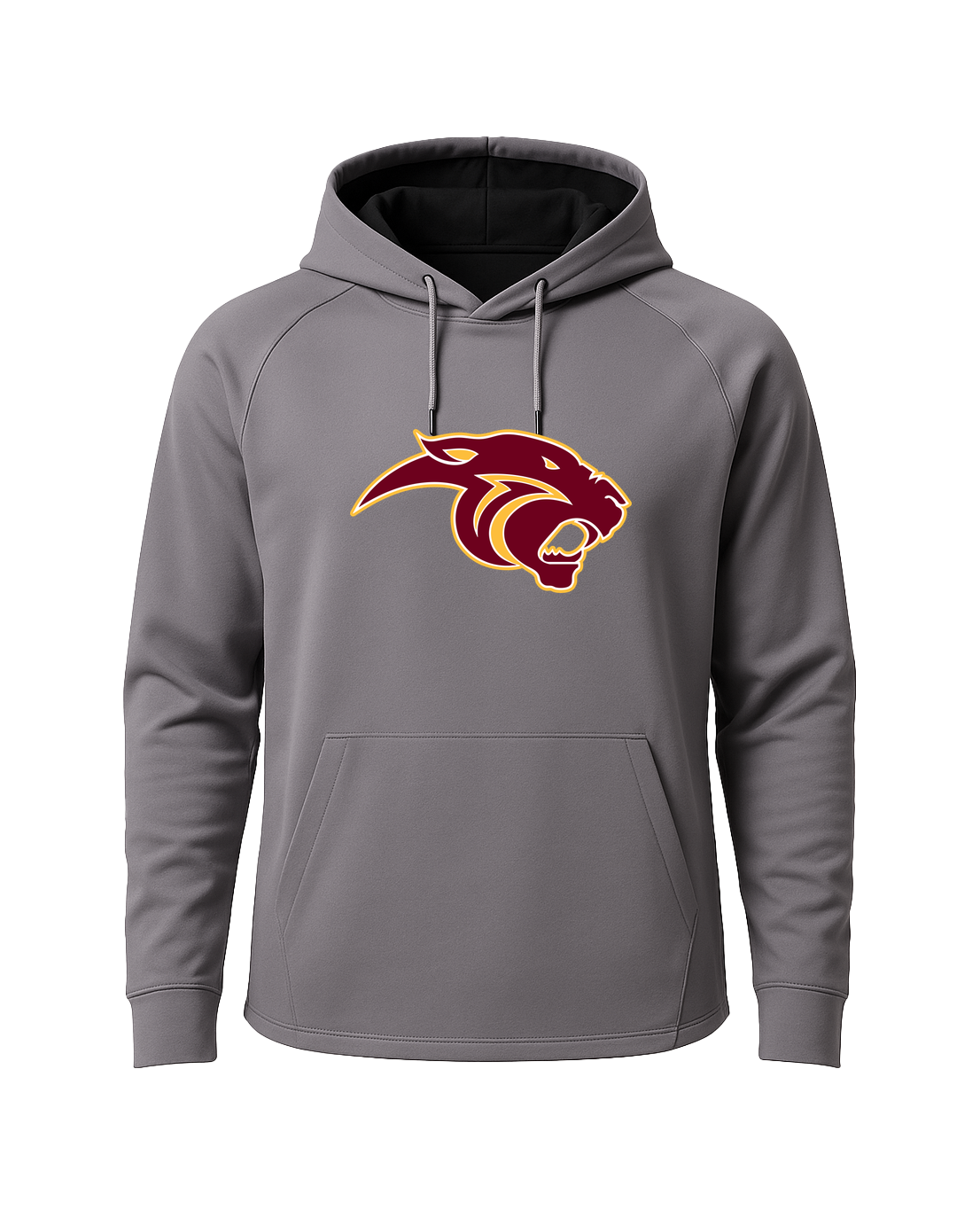 Pine Island Football - Gray Hoodie - Full Front