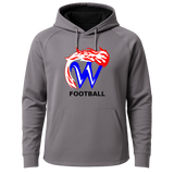 Waupaca High School Football - Gray Hoodie - Full Front