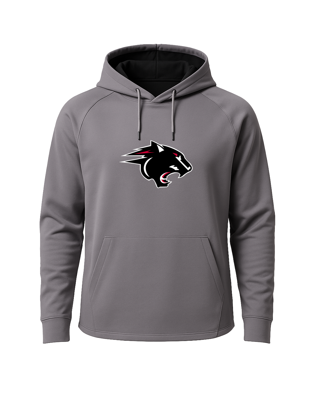 NRHEG Football - Gray Hoodie - Full Front