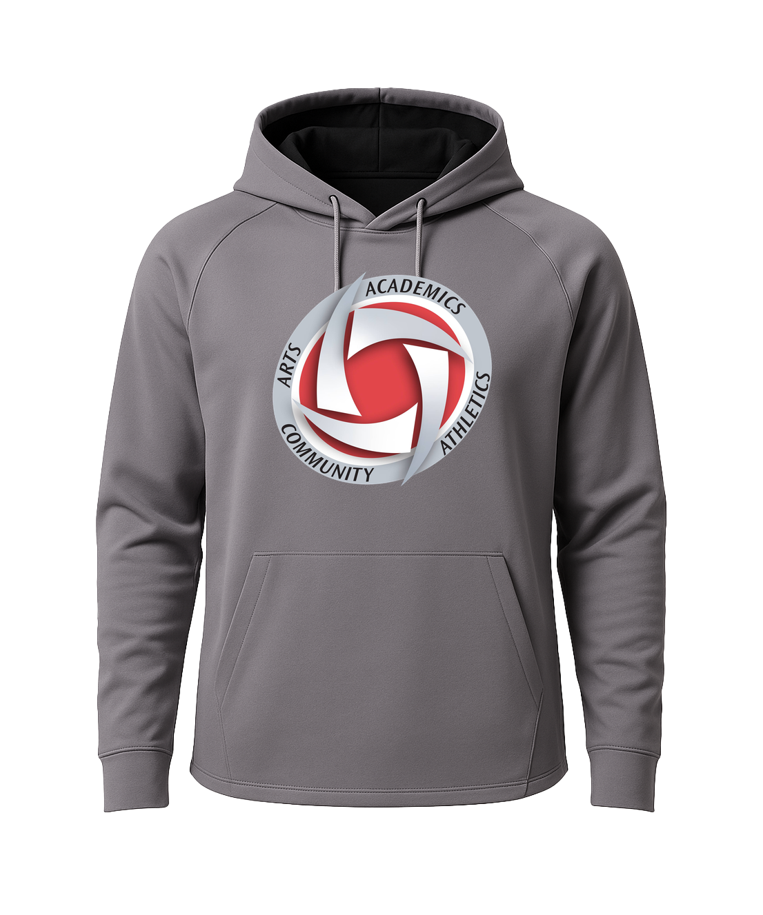 Houston Volleyball - Gray Hoodie - Full Front