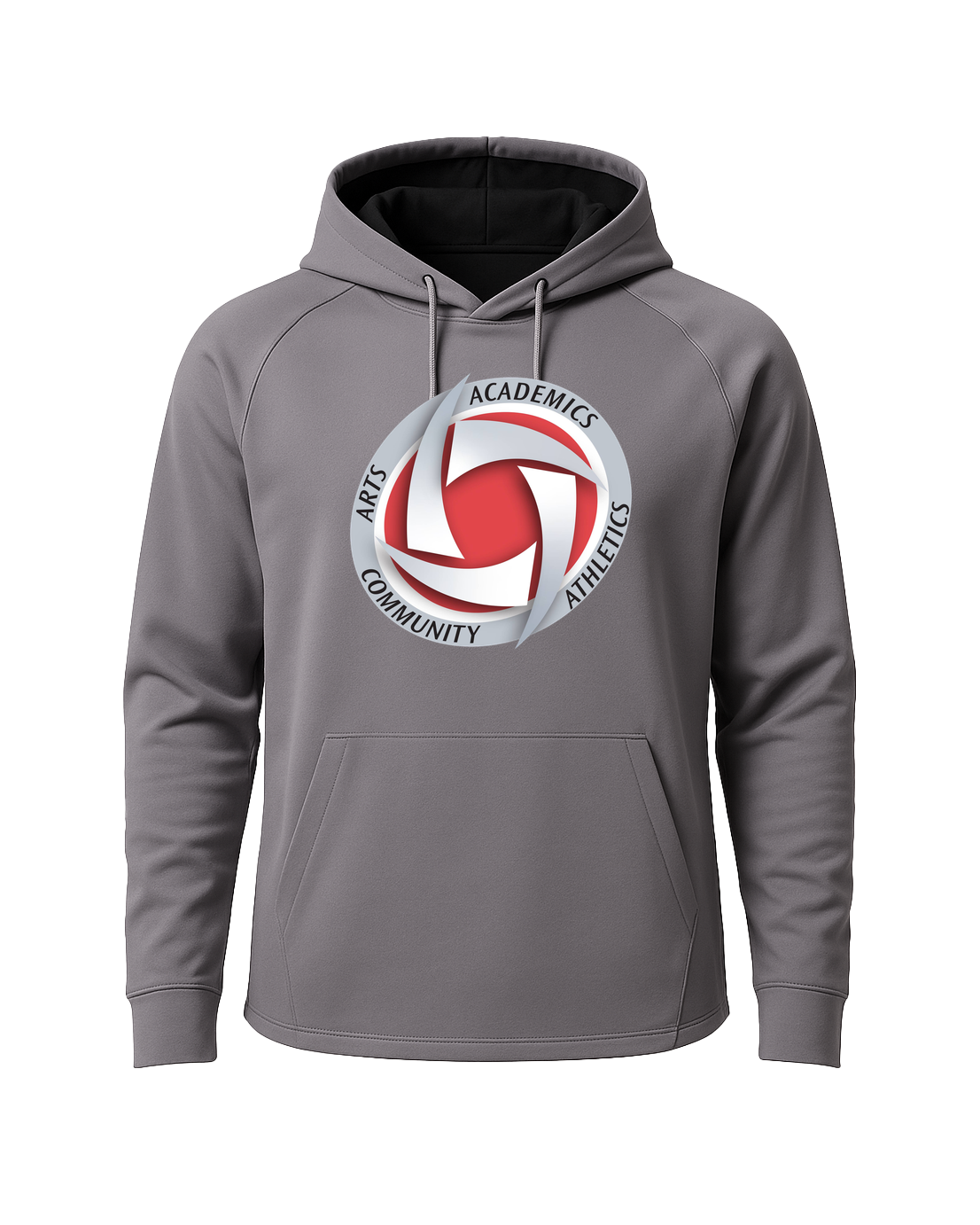 Houston Volleyball - Gray Hoodie - Full Front