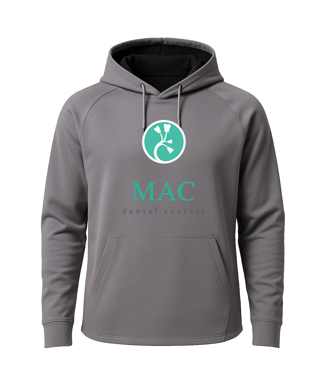 Mac Dental Business - Gray Hoodie - Full Front